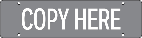 Custom Copy Sign Rider, 6h x 22w, 3mm Aluminum Composite